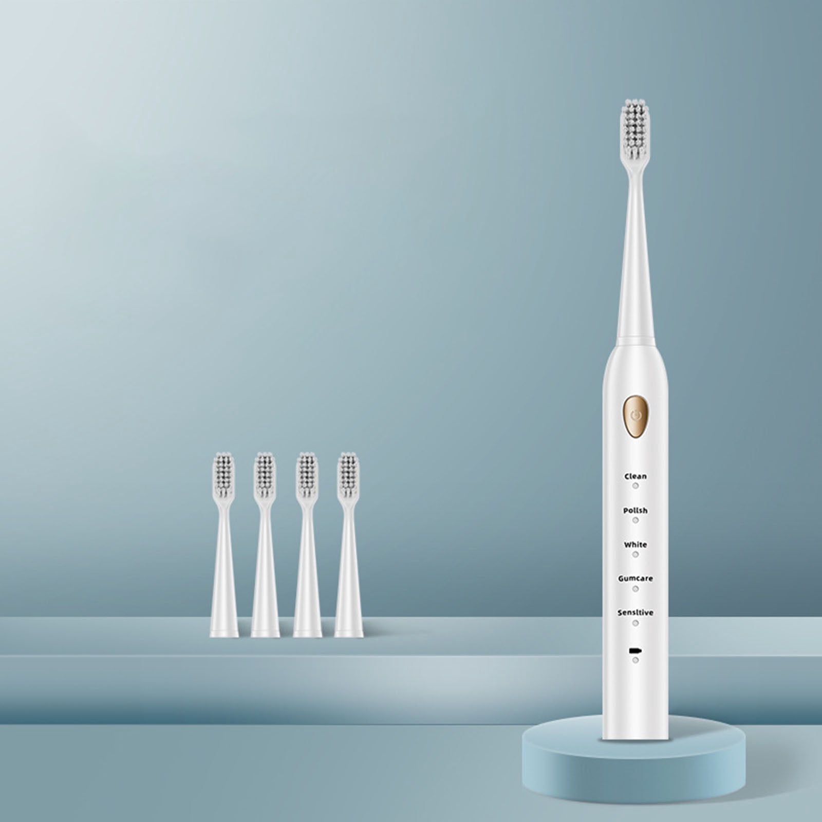 3 Set of Toothbrush Toothbrush With 4 Brush Heads 5 Cleaning Modes Water Proofing IPX7 Water Proofing Toothbrush Newly
