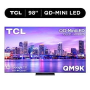 TCL 98 Class QM9K Series QD-Mini LED QLED 4K UHD Smart Google TV with Gemini (NEW 2025) - 144Hz, Local Dimming, CrystGlow WHVA Panel - 98QM9K