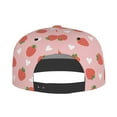 thumbnail image 4 of Fotbe Strawberry Flat Bill Visor Cap Classic Snapback Hat Polyester Foam Trucker Hat Trucker Cap Adjustable Baseball Cap, 4 of 9