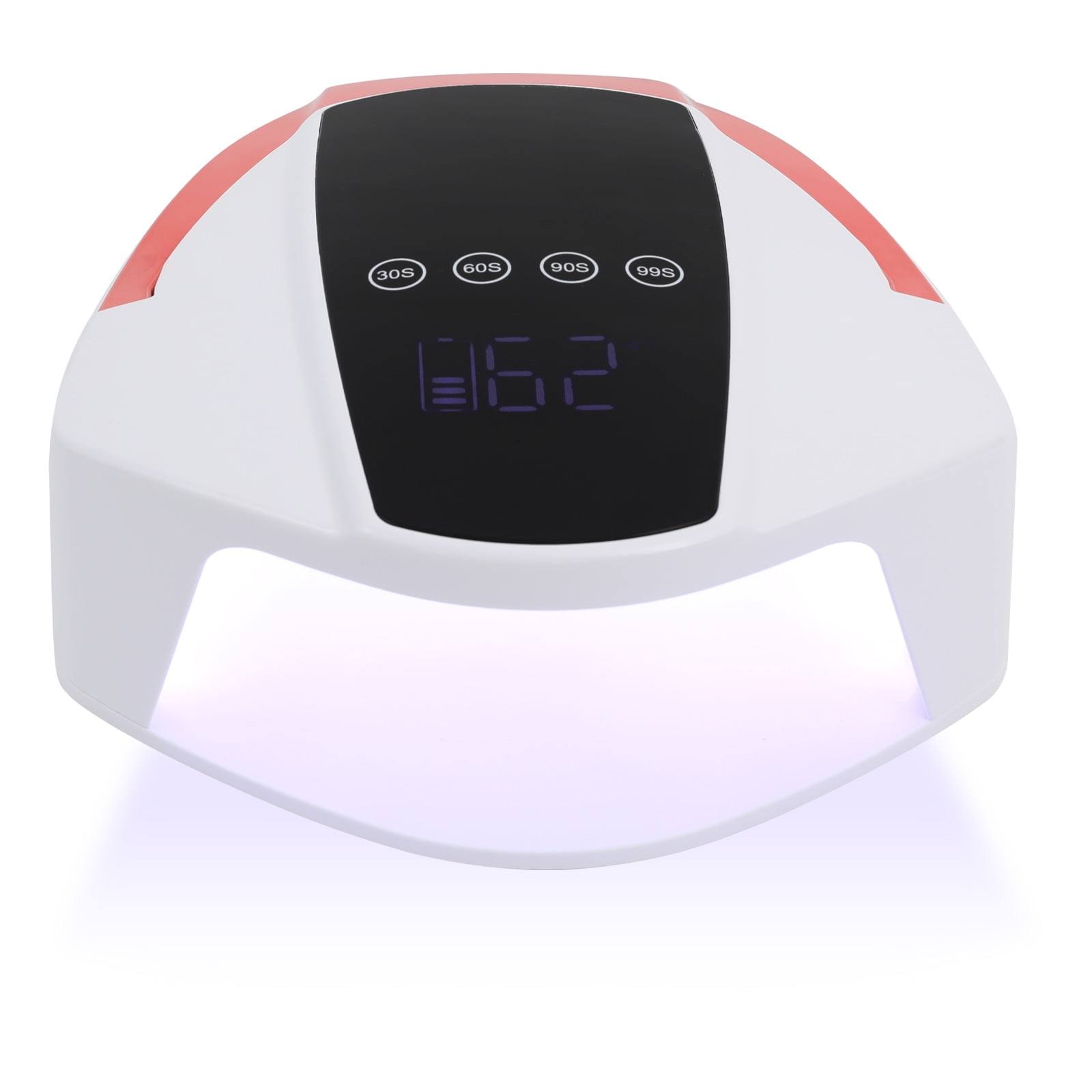 96W ABS Cordless Wireless Rechargeable LED Manicure Desk Lamp Automatic Sensor UV LED Nail Dryer White + Red + Black