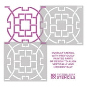 Tea House Trellis Wall Stencil