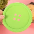 thumbnail image 2 of QualitChoice Coussinets d'Isolation Ronds en Silicone Multicolores Durables Flexibles pour Tasse Pot Cuillère Repose Vert 1Set, 2 of 3