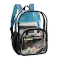 thumbnail image 2 of PVC Transparent Backpacks Clear Backpack for Travel and Outings Ocean Surface, 2 of 7