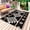 Black, variant on Sage Green Boho Outdoor Rug 3x5 Ft - Reversible Patio Rug Outdoor Camping Rugs, Southwest Aztec Abstract Geometric Washable Indoor Outdoor Area Rugs, Non-Slip Outdoor Carpet Runner for Deck/Porch