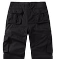 thumbnail image 5 of Yusimy Men's Fashion Solid Color Big Size Multi-Pocket Cargo Outdoor Hiking Straight Pants, 5 of 6