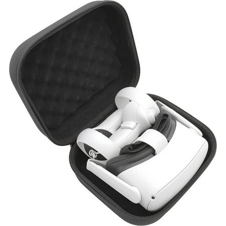 CASEMATIX - Hardshell Protection Case for Meta Quest 3 and 2 VR Headsets - Black