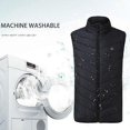 thumbnail image 5 of Lightweight Smart Heated Vest Thermal Heating Vest with 9 Heated Zone for Winter (No Power Bank) - S, 5 of 5