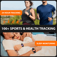 thumbnail image 3 of VOPOCO Smart Watch for Men Women with Earbuds Bluetooth Call 1.39" HD Screen 2 in 1 Outdoor Smartwatch, IP67 Waterproof Fitness Tracker for iPhone Android, 3 of 9