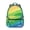 Geometric Wave Blue, variant on Geometric Square White Pattern Backpack for School, Cute School Bag with Adjustable Shoulder Straps and Padded Back, 15.3"x11"x7.1"