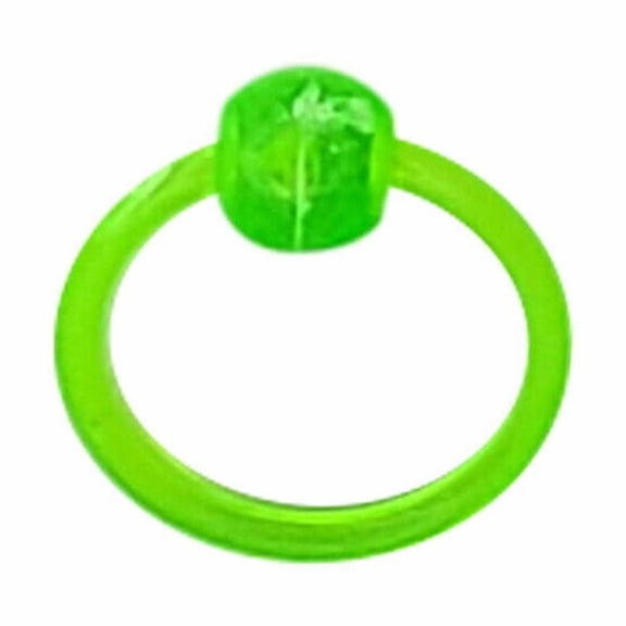 Luxe Modz UV Neon Acrylic Circular Captive Bead Ring 14g - Sold as a Pair