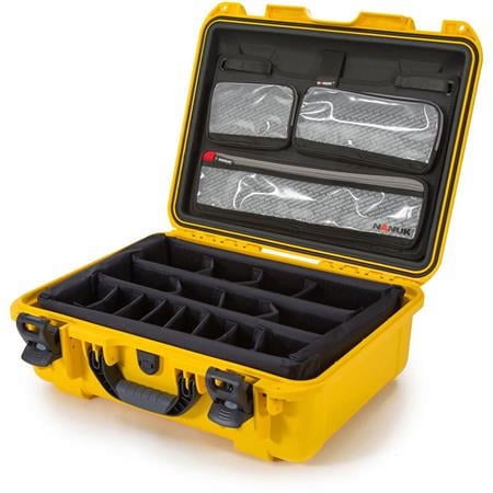 UPC: 0666365022707 | Large Series 930 Lightweight NK-7 Resin Waterproof Hard Case with Lid Organizer and Padded Dividers  Yellow