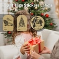 thumbnail image 2 of Beaquicy Christmas Gift Tags Stickers 120 Pack Kraft Self-Adhesive Xmas Name Tags, 2 of 9