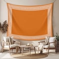 thumbnail image 2 of Burnt Orange Geometric Large Tapestry for Bedroom Wall Hanging Tapestry, Country Greece Key Art Ceiling Backdrop Tapestries Poster Blanket Wall Decor for Teens Room Living Room Dorm 85" x 90", 2 of 8