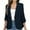 Navy, variant on Cilsoka Womens Blazer Business Casual Open Front Ruched 3/4 Sleeve Blazer Lightweight Slim Fit Jackets with Pockets Work Office Professional Clothes