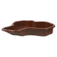 thumbnail image 5 of LULULION Large Coffee Plastic Turtle Pool Reptile Water Dish with Landscape Ornament Design, 5 of 7