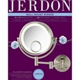 thumbnail image 2 of Jerdon 8.5 inch Round Wall Mount Lighted Mirror, 7X-1X Magnification w/15X Spot, Nickel Finish-Model HL8515N, 2 of 9