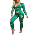 thumbnail image 3 of Combinaison Pyjama pour Femmes Christmas Cartoon une-Pièce de Nuit, 3 of 5