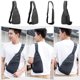 thumbnail image 5 of Bolso de pecho para hombre, bandolera, bandolera, mochila de un solo hombro, bolso de viaje impermea Abanopi Bolsa de pecho, 5 of 7