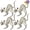 4 PCS, variant on Joyfy 2 Pcs Cat Skeleton Halloween Decoration,7 Inch Posable Plastic Animals Halloween Skeleton for Indoor Outdoor Halloween Decorations,Haunted House Party Props