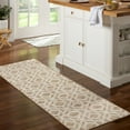 thumbnail image 3 of TOWN & COUNTRY EVERYDAY Walker Modern Diamond Everwash® Washable Multi-Use Decorative Rug with Non-Slip Backing, Beige, 24"x72", 3 of 11