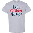 thumbnail image 3 of Inktastic 4th of July Let Freedom Ring with Stars T-Shirt, 3 of 5