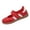 Red, variant on Women's Mary Jane Sneakers Velcro Strap Retro Striped Flat Gum Sole Comfort Walking Casual Trainers Black 8