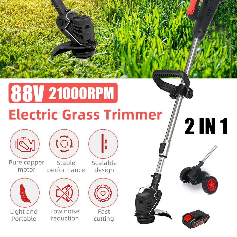 2 in 1 88V Electric Cordless Grass Trimmer 1200W Nepal Ubuy