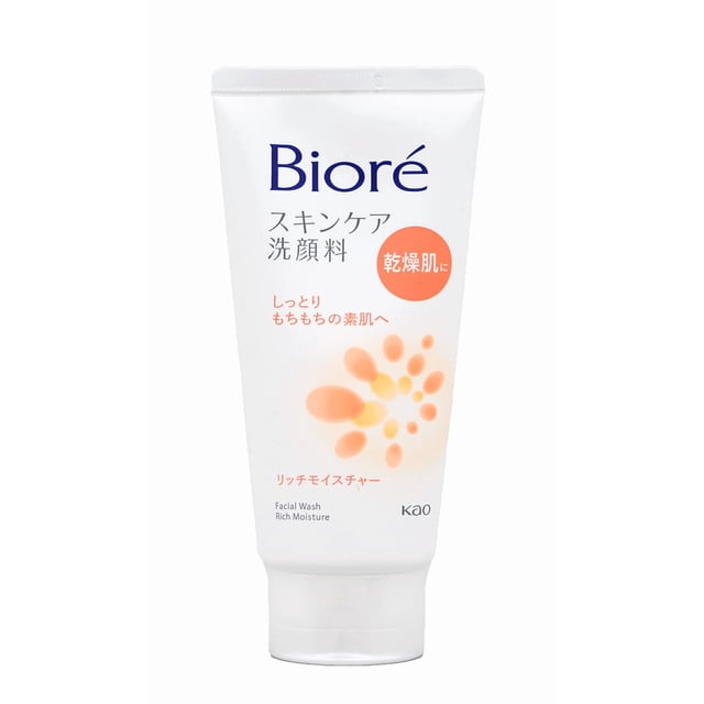 Jabón facial Biore Rich Moisture 133 ml