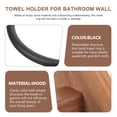 thumbnail image 2 of Toallero de madera con aro para toallas de mano, organizador de toallas y paños de cocina, toallero para baño, 2 of 8