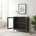 thumbnail image 5 of Leick Home Beckett Wood Foyer Cabinet, Anthracite/Pewter, 5 of 14