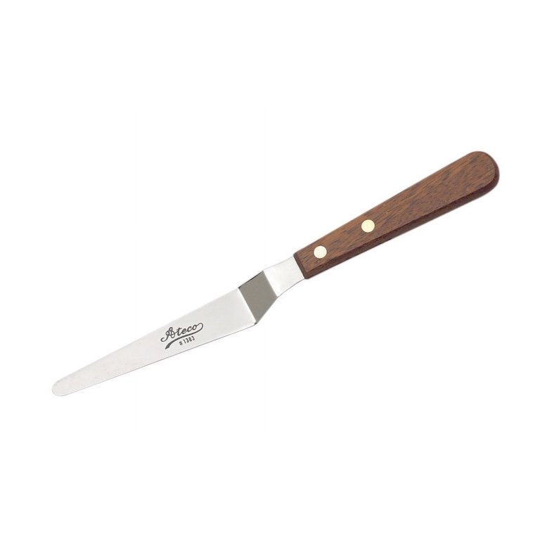 Sur La Table Offset Wood-Handle Icing Spatula