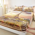 thumbnail image 3 of Feelyou 3D Eiffel Tower Full Size Sheets, Romantic Paris City Bed Sheets, Couple Anniversary Sheet Sets, Luxury Bedroom Decor, 4-Piece, 3 of 7