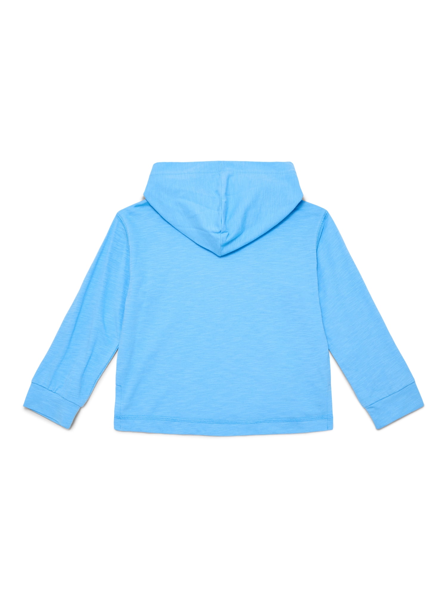 Wonder Nation Boys Slub Hoodie with Long Sleeves, Sizes 4-18