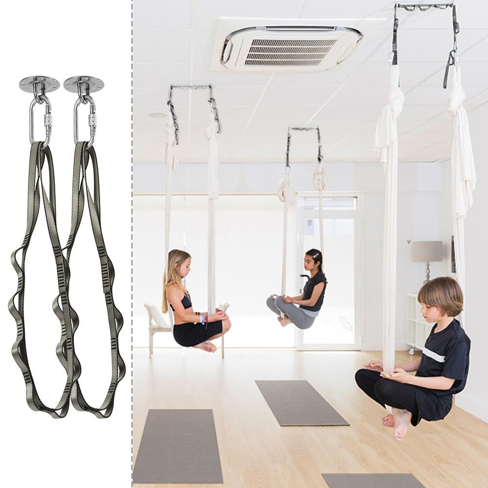 Yosoo 1100 Lb Capacity Heavy Duty Hammock Hanging Kit Aerial Yoga Swing Kit Ultra Strong Antigravity Yoga Hammock Swing Hanging Mount Yoga Ceiling