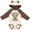 Natural & Brown w Ears, variant on Inktastic Handpicked for Earth by My Gigi in Heaven with Angel Wings Boys or Girls Long Sleeve Baby Bodysuit