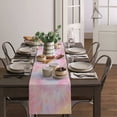 thumbnail image 2 of Colorful Tie-Dye, Table Runner Ombre Rainbow Gradient Swirl Aesthetic Art Tablerunners 14 x 72 Inch, Table Decorations Tabletop Scarf for Summer Gathering Holiday Farmhouse Kitchen Dining Decor, 2 of 6