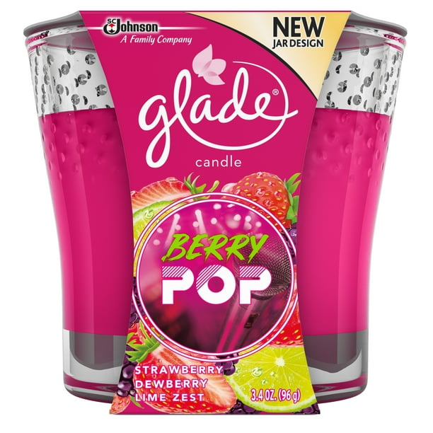 Glade® Jar Candle Air Freshener, Berry Pop, 1 ct, 3.4 oz