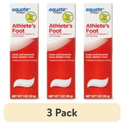 (3 pack) Equate Athlete's Foot Antifungal Cream, Tolnaftate 1%, 1 oz