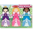 thumbnail image 3 of Melissa & Doug Princesses Dress-Up Wooden Peg Puzzle (9 pcs), 3 of 4