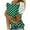 Green, variant on Womens Summer Short Sleeve Shirts Crew Neck Lace Polka Dot Tops Trendy Casual Comfy Beach Vacation Blouses