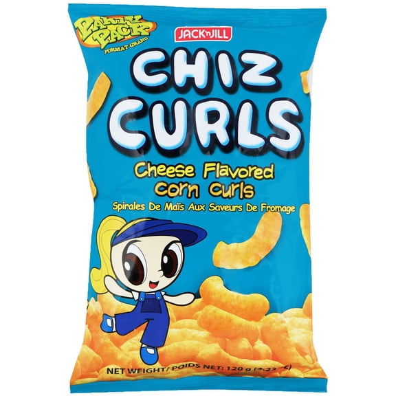 Jack 'n Jill Chiz Curls, 120g Pack