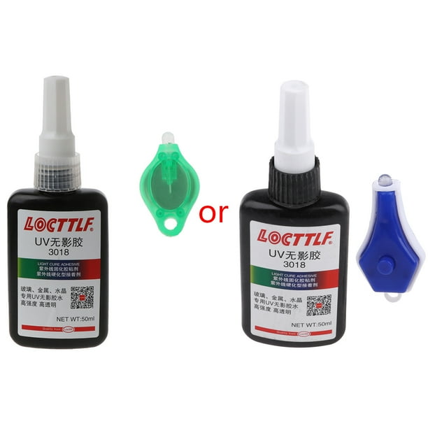 50ml UV Glue w/UV Light Jewelry Crafts Shadowless Glue Sunlight Curing