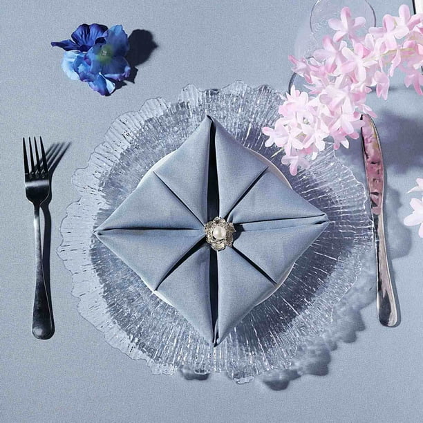 Efavormart 6 Pack 13" Round Acrylic Reef Charger Plates ...