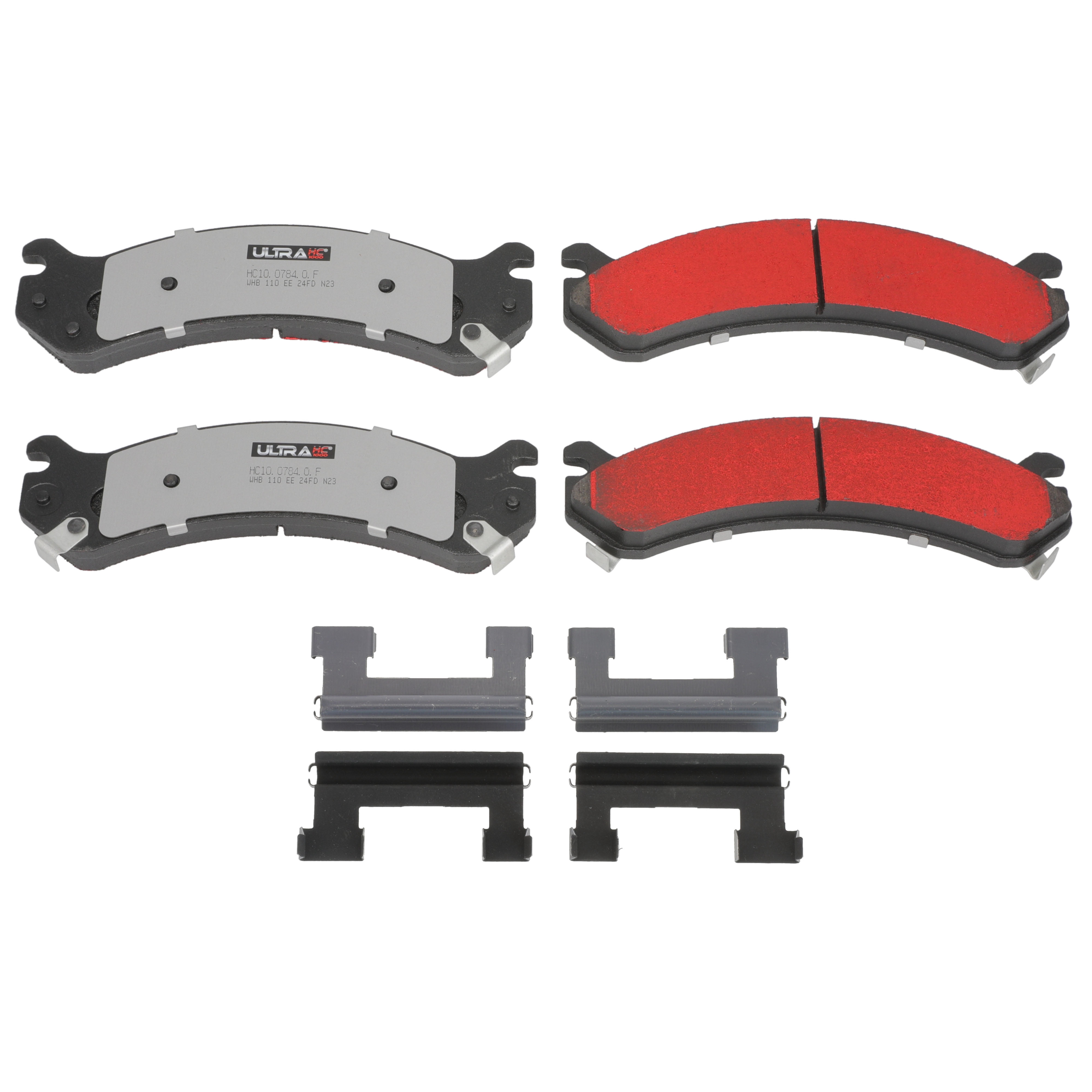 Ultra HC 1000 Brake Pad Set, Front HC10.0784.0.F, Chevrolet Silverado 2500 HD 2006-2001
