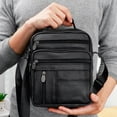 thumbnail image 3 of Jetcloudlive Bolso de Hombro de Cuero Genuino para Hombre, Bolso de Moda Cruzado, Mensajero de Negocios, 3 of 12