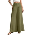thumbnail image 3 of RongHuan Wide Leg Pants for Womens 2026 High Waisted Dress Pant Flowy Work Business Palazzo Pants with Pockets, 3 of 9