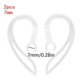 thumbnail image 4 of SDFGTstore 7mm Bluetooth-compatible Earphones Transparent Soft Silicone Ear Hook Clip, 4 of 11