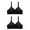 Black0, variant on 2 PC Wireless Support Bras for Older Women 2024 Plus Size Full Coverage Push up Bralettes No Underwire Everyday Bras