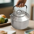 thumbnail image 3 of 4082 Black Handle 1.8L Stainless Steel Outdoor Kettle Teapot Portable Hot Water Kettle for Camping Barbecue Cooking 304 Stainless Steel Fast Boiling, 3 of 4