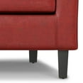thumbnail image 6 of Austin 30 inch Wide Contemporary Tub Chair in Red Vegan Faux Leather, 6 of 10